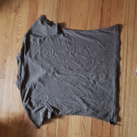 Talbots Medium tan and black women's  w/rouched  neck design neck w/ stretch - Picture 4 of 6